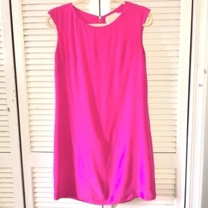 Cynthia Rowley Silk Bright Pink 100% shift Dress 2